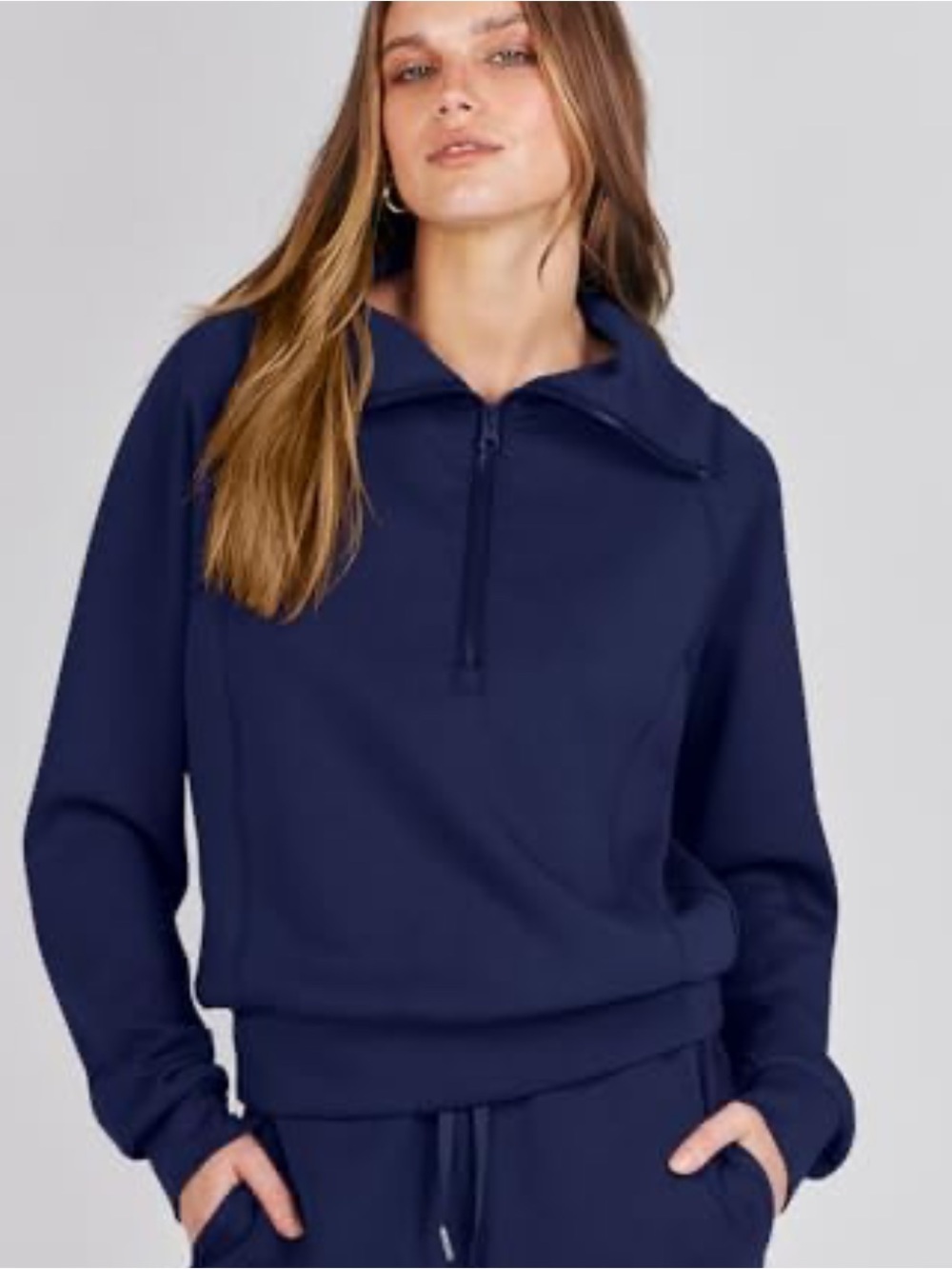 ⚓ ANRABESS Half Zip Oversized Sweatshirt ⚓ ~ Medium